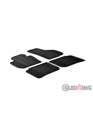 Original Gledring Passform Fußmatten Gummimatten 4 Tlg.+Fixing - Skoda Superb 2009-03.2015
